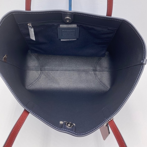 Coach City Tote with Floral Bow Print - Picture 4 of 12